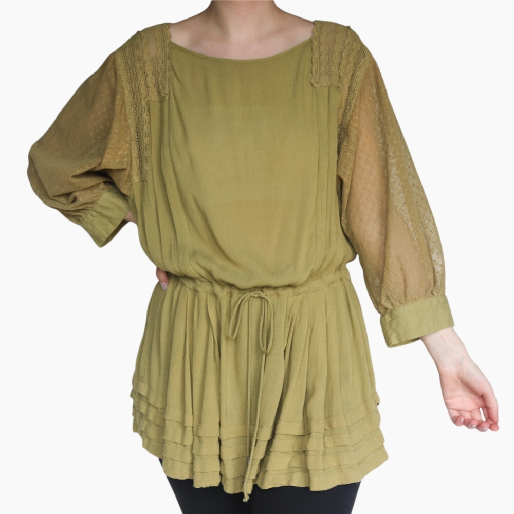 Free People Boho Gypsy Lace Swing Tunic - Picture 2 of 13